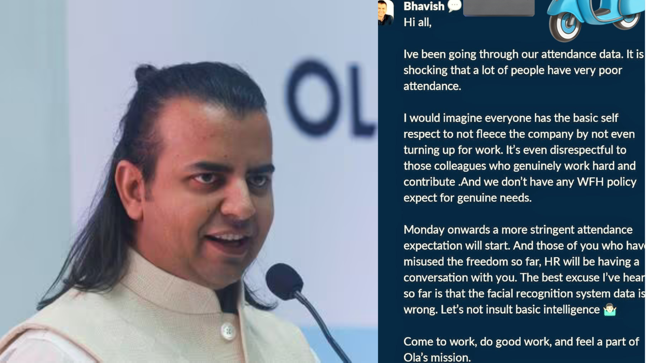 Ola CEO Bhavish Aggarwal's "Stern Warning" Email To Employees Leaked Out And Went Viral On Social Media.