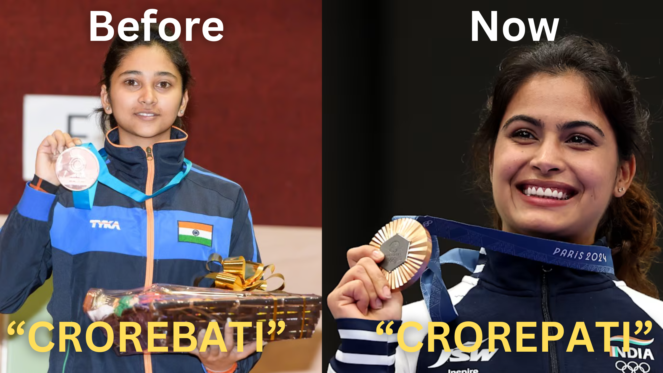 Manu Bhaker's net worth boosted 20x after Paris Olympic win, know her current and old net worth, and more.