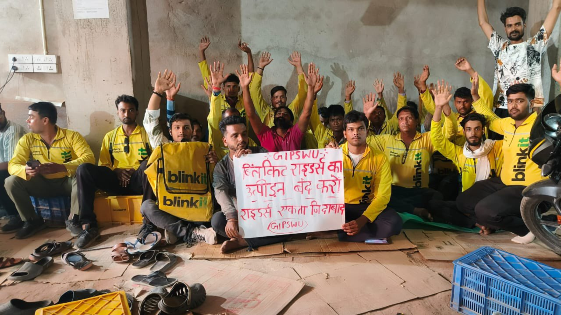 Blinkits' Workers on Strike